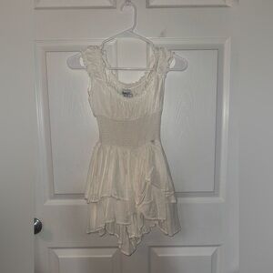 Princess Polly White Textured Dress